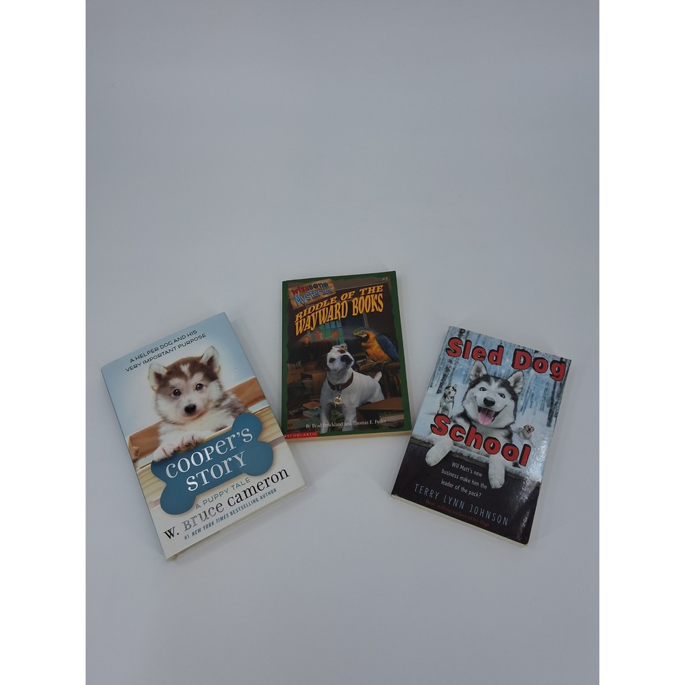 Dog Book Lot Cooper's Story, Sled Dog School,‎ Wishbone Mysteries
